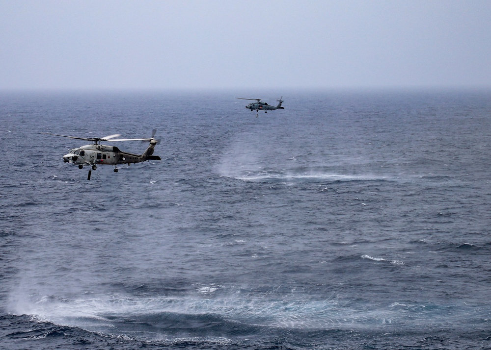 US Navy and JMSDF Helicopter Squadrons Conduct  Bi-lateral Exercises