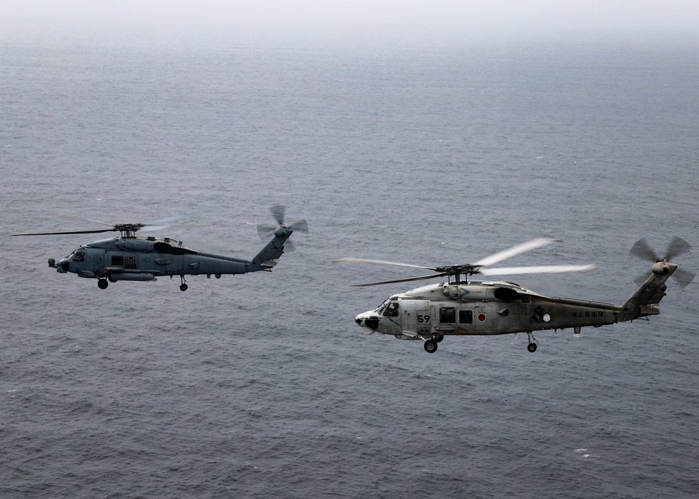 US Navy and JMSDF Helicopter Squadrons Conduct  Bi-lateral Exercises