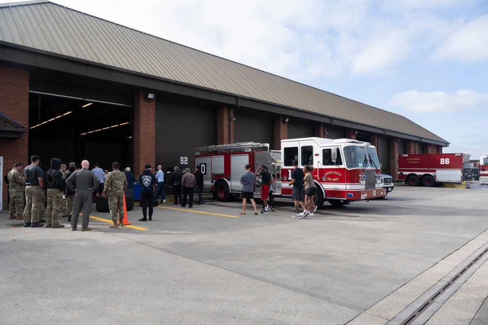 RAF Mildenhall hosts 2021 Fire Muster Challenge for Fire Prevention Week