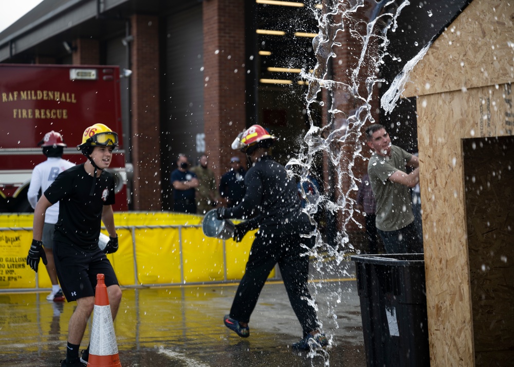 RAF Mildenhall hosts 2021 Fire Muster Challenge for Fire Prevention Week