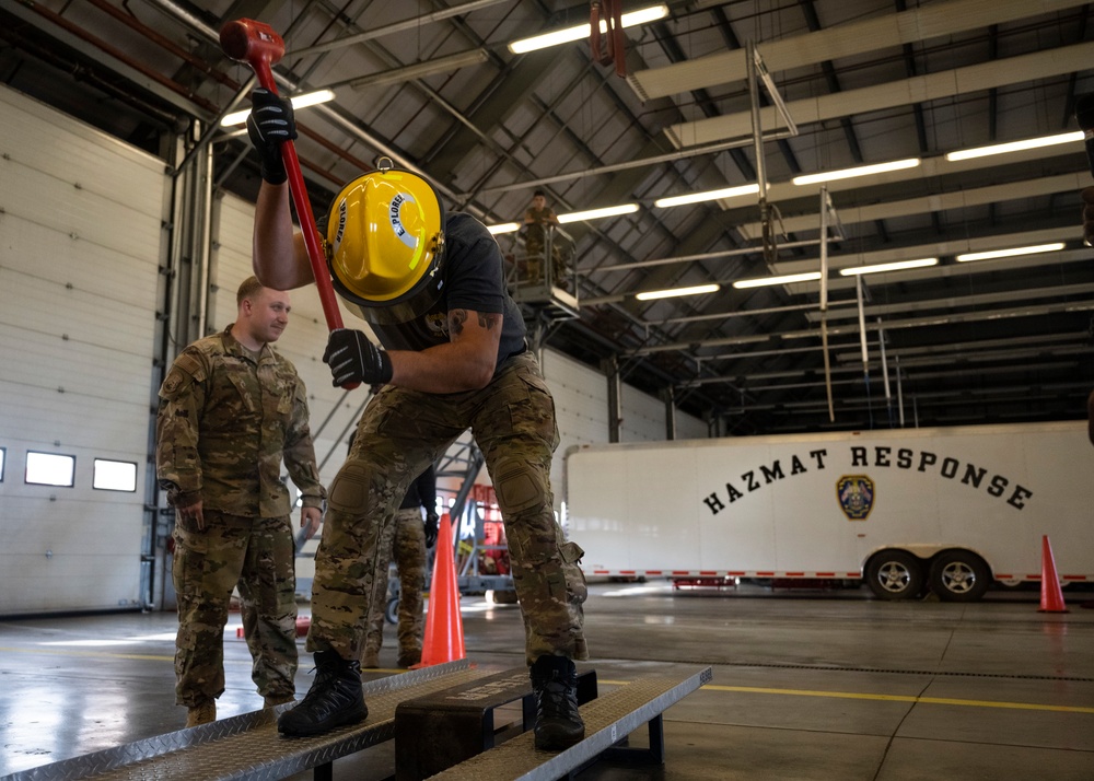 RAF Mildenhall hosts 2021 Fire Muster Challenge for Fire Prevention Week