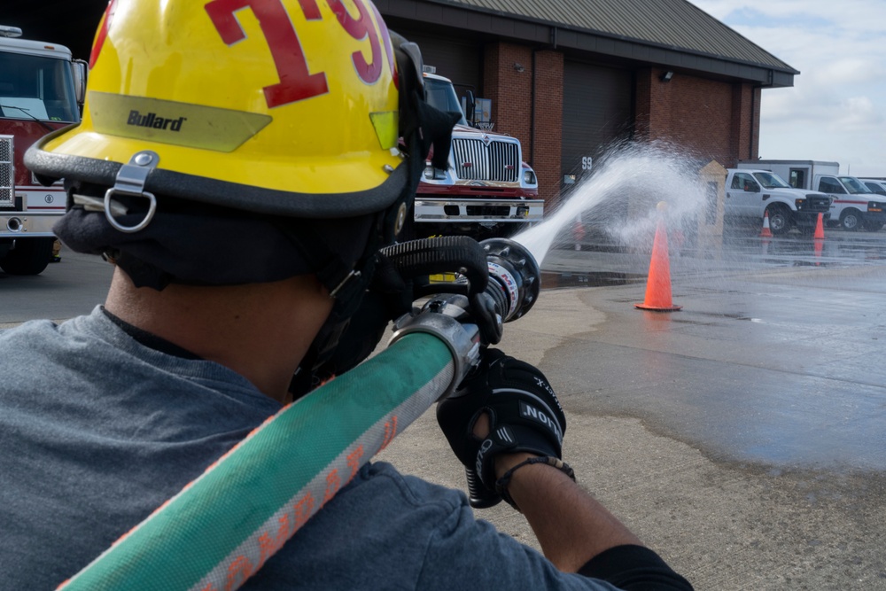 RAF Mildenhall hosts 2021 Fire Muster Challenge for Fire Prevention Week