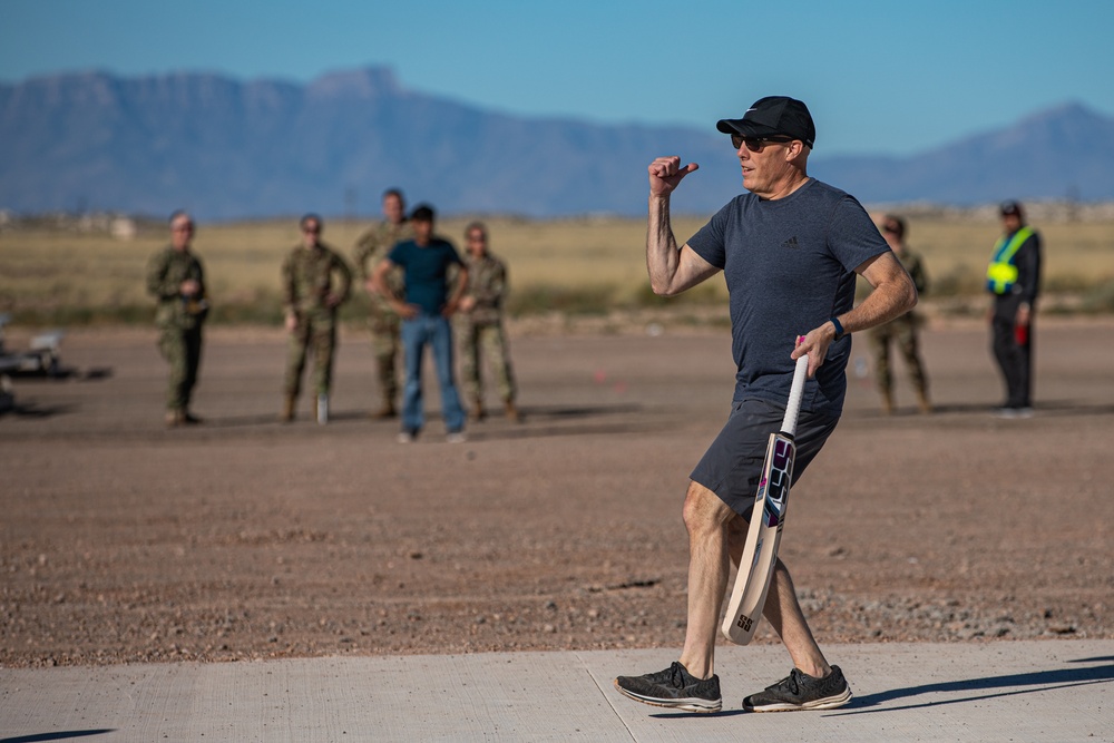 Task Force Holloman hosts cricket game with Afghan evacuees
