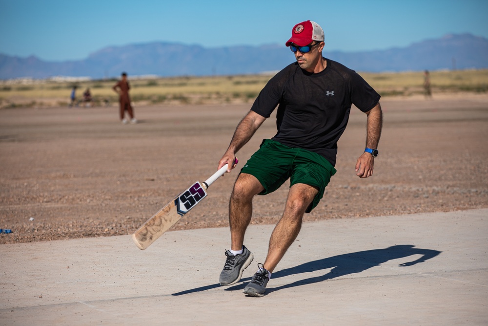 Task Force Holloman hosts cricket game with Afghan evacuees