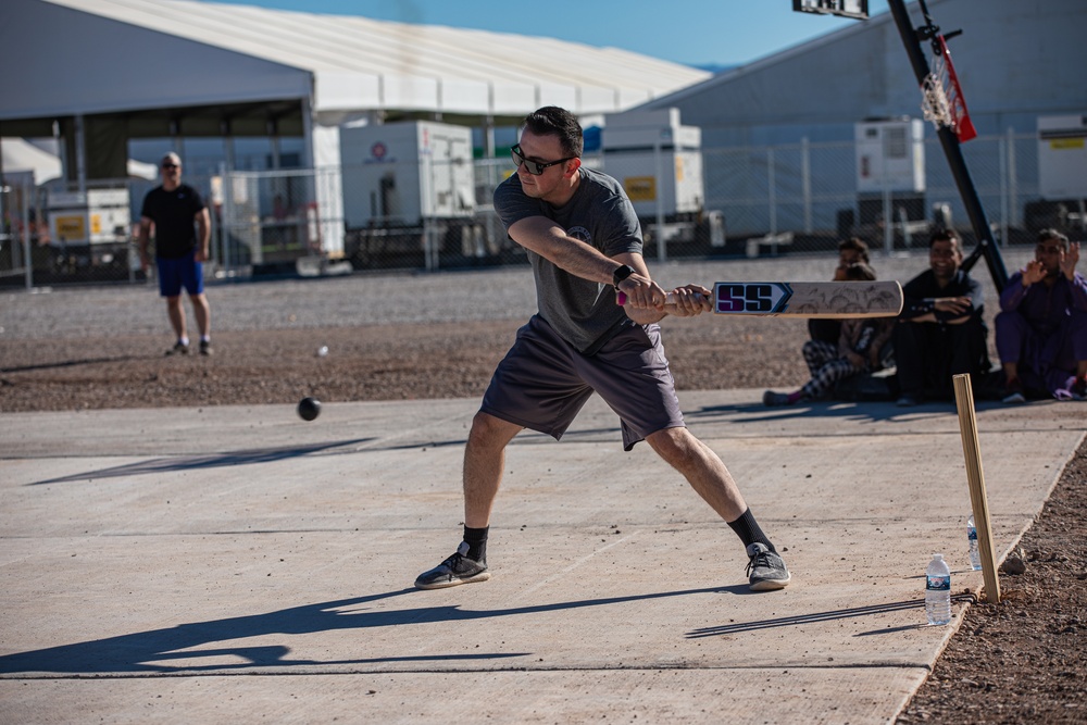 Task Force Holloman hosts cricket game with Afghan evacuees