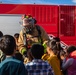 Task Force Holloman firefighters demonstrate fire safety for Afghan children