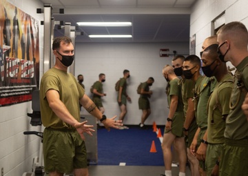 SMMC visits Camp Geiger to observe IMC perform the Strength Power Assessment