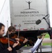 The Indianapolis Symphony Orchestra play music at Task Force Atterbury