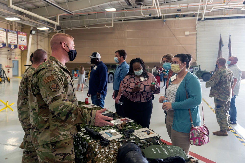 Peoria Area Chamber of Commerce Community Leadership School civic engagement tour at the 182nd Airlift Wing Oct. 6, 2021