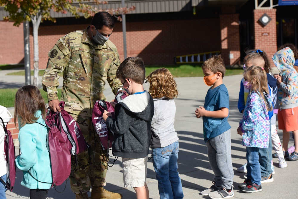 Fairchild Firefighters Visit Elementary School