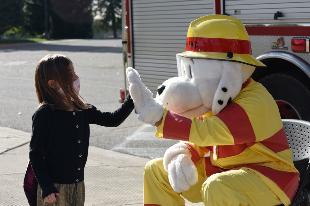 Fairchild Firefighters Visit Elementary School