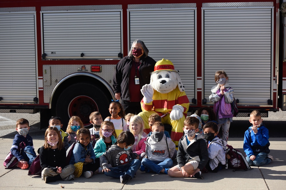 Fairchild Firefighters Visit Elementary School