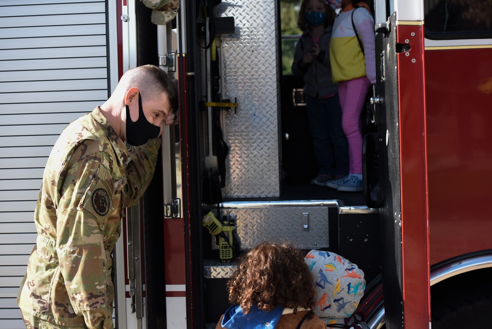 Fairchild Firefighters Visit Elementary School