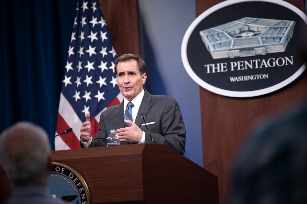 Pentagon Spokesman Holds Press Briefing