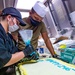USS Charleston Sailors Prepare Navy's Birthday Cake