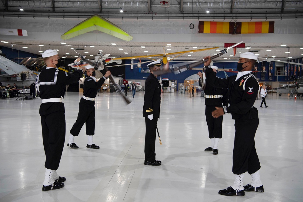 U.S. Navy Ceremonial Guard Performs At Air and Space Museum During Denver Navy Week