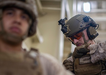 LAR Co. platoon reinforcement exercise aboard USS Portland