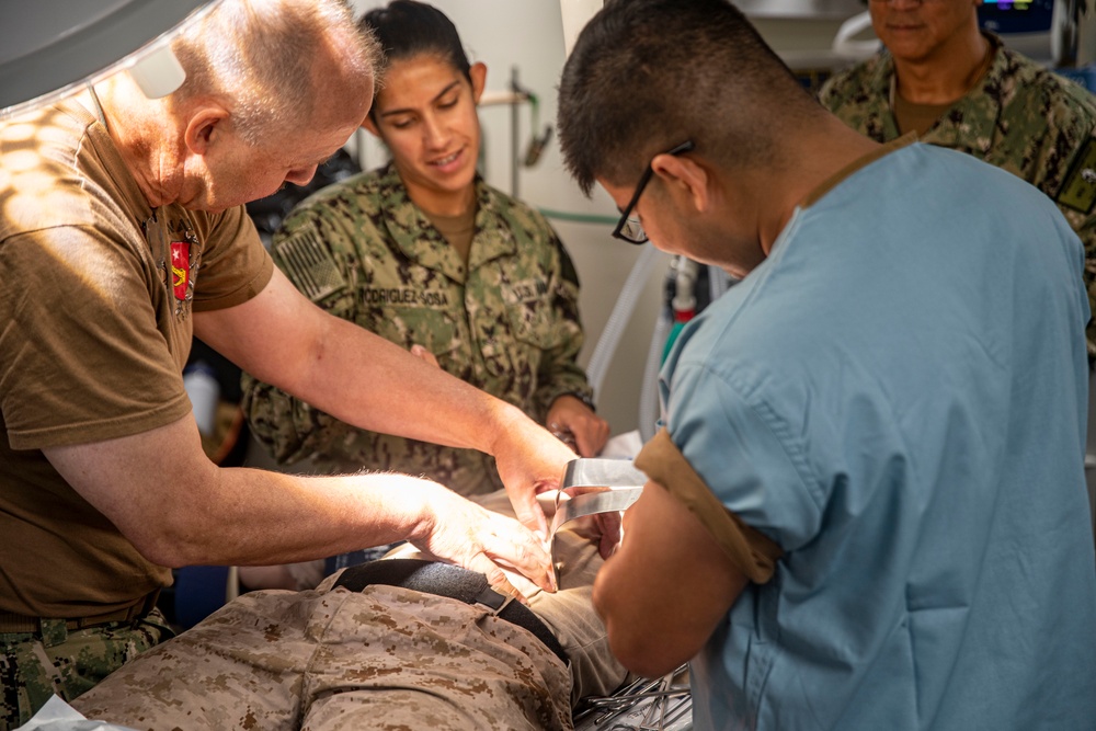 LAR Co. platoon reinforcement exercise aboard USS Portland