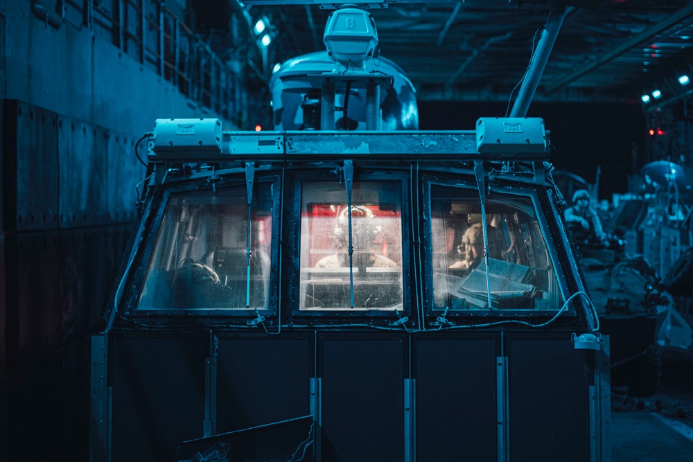 LAR Co. platoon reinforcement exercise aboard USS Portland