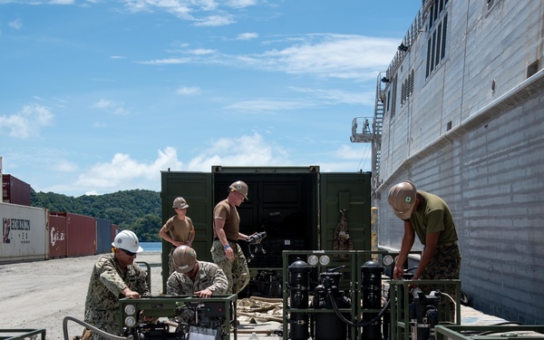 Seabees produce potable water at Palau's harbors