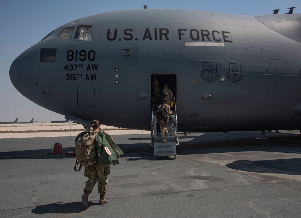 AUAB all female aircrew takes charge