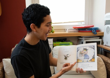 Airman bridges relationships through story time