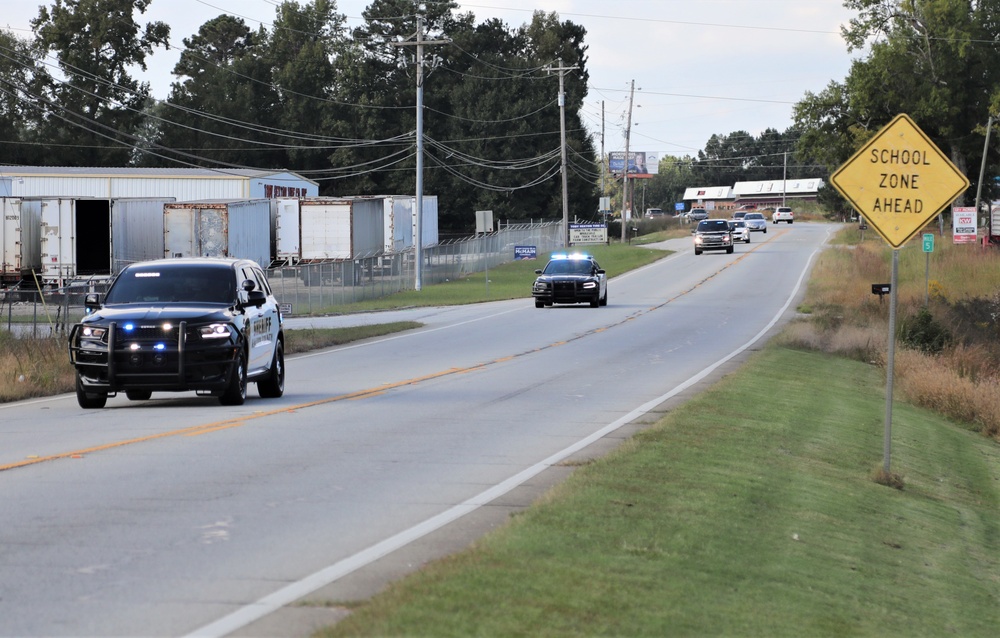 Procession down HWY 81