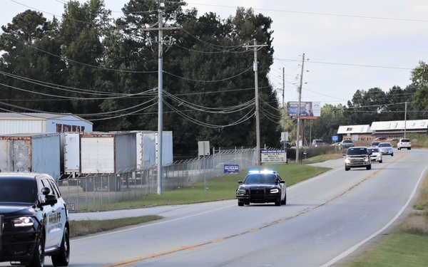 Procession down HWY 81