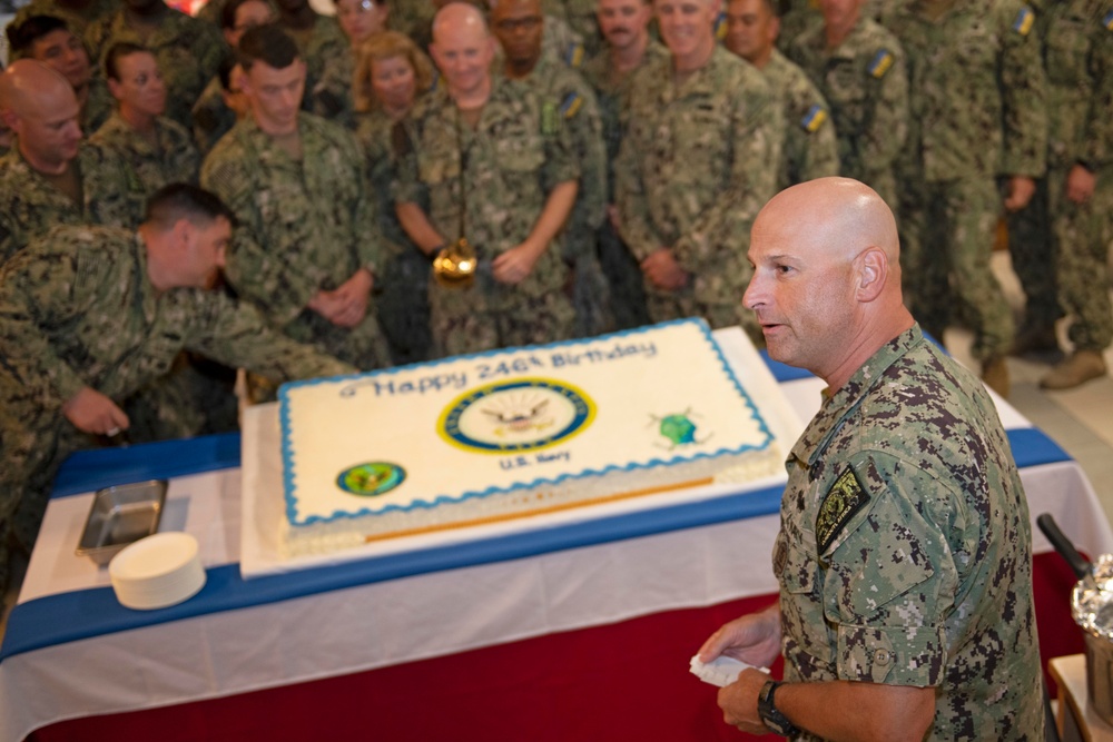 Camp Lemonnier celebrates the U.S. Navy 246th birthday