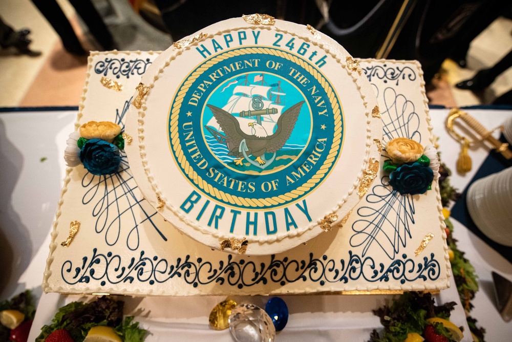 Navy Birthday Cake Cutting at USNA