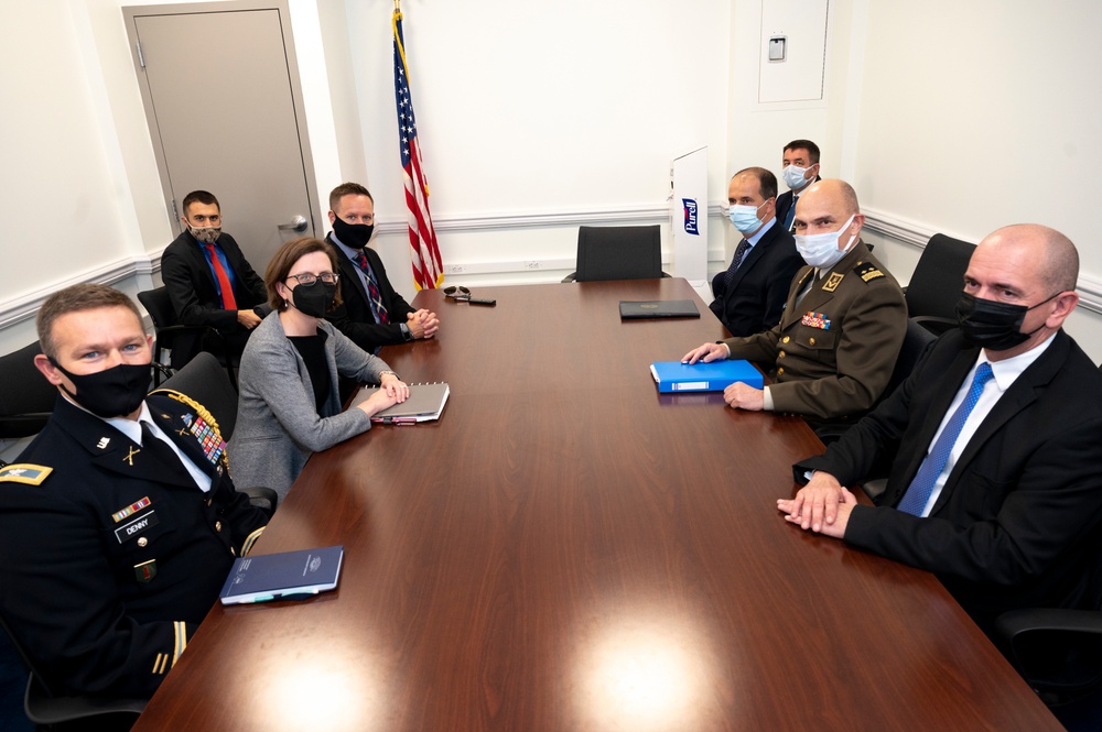 Defense Official Laura Cooper Meets with Director of the Croatia Military Security – Intelligence Agency