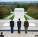 Warrant Officer Kazuo Nemoto, Sergeant Major of the Japan Ground Self-Defense Force Particaptes in a Public Wreath-Laying Ceremony at the Tomb of the Unknown Soldier