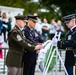 Warrant Officer Kazuo Nemoto, Sergeant Major of the Japan Ground Self-Defense Force Particaptes in a Public Wreath-Laying Ceremony at the Tomb of the Unknown Soldier