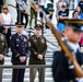 Warrant Officer Kazuo Nemoto, Sergeant Major of the Japan Ground Self-Defense Force Particaptes in a Public Wreath-Laying Ceremony at the Tomb of the Unknown Soldier