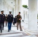 Warrant Officer Kazuo Nemoto, Sergeant Major of the Japan Ground Self-Defense Force Particaptes in a Public Wreath-Laying Ceremony at the Tomb of the Unknown Soldier