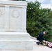 Warrant Officer Kazuo Nemoto, Sergeant Major of the Japan Ground Self-Defense Force Particaptes in a Public Wreath-Laying Ceremony at the Tomb of the Unknown Soldier