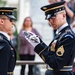 Warrant Officer Kazuo Nemoto, Sergeant Major of the Japan Ground Self-Defense Force Particaptes in a Public Wreath-Laying Ceremony at the Tomb of the Unknown Soldier