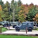 Fall colors at Fort McCoy's Equipment Park in historic Commemorative Area