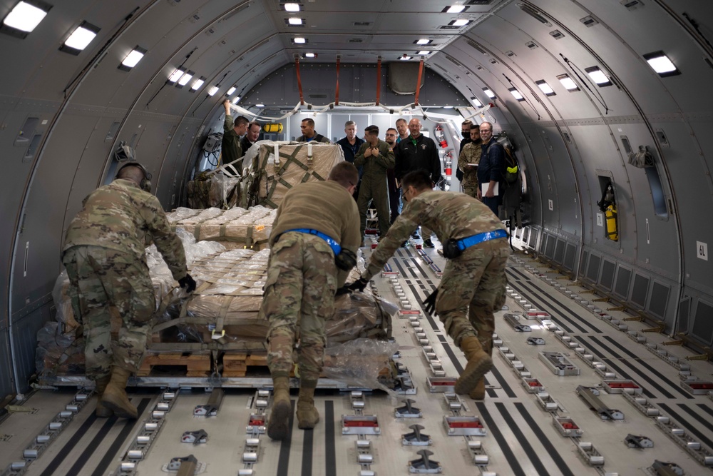 60th APS hosts visit, KC-46 loading operations