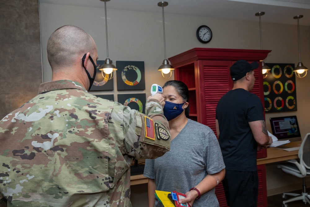U.S. Army Medical Response Team Members Out-Process