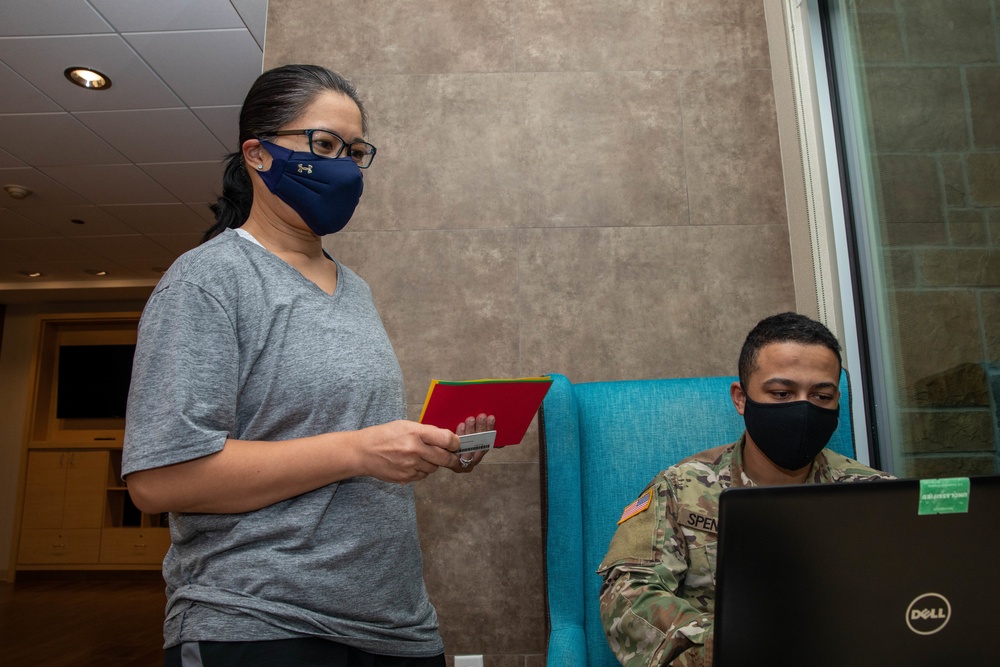 U.S. Army Medical Response Team Members Out-Process