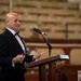 MCPON Russell Smith speaks at Naval Station Rota's Navy Ball commemorating the 246th Navy Birthday