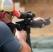 Marine Corps Reserve Action Shooting Team trains with the Marine Corps Action Shooting Team.