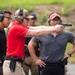 Marine Corps Reserve Action Shooting Team trains with the Marine Corps Action Shooting Team.