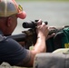 Marine Corps Reserve Action Shooting Team trains with the Marine Corps Action Shooting Team.