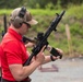 Marine Corps Reserve Action Shooting Team trains with the Marine Corps Action Shooting Team.