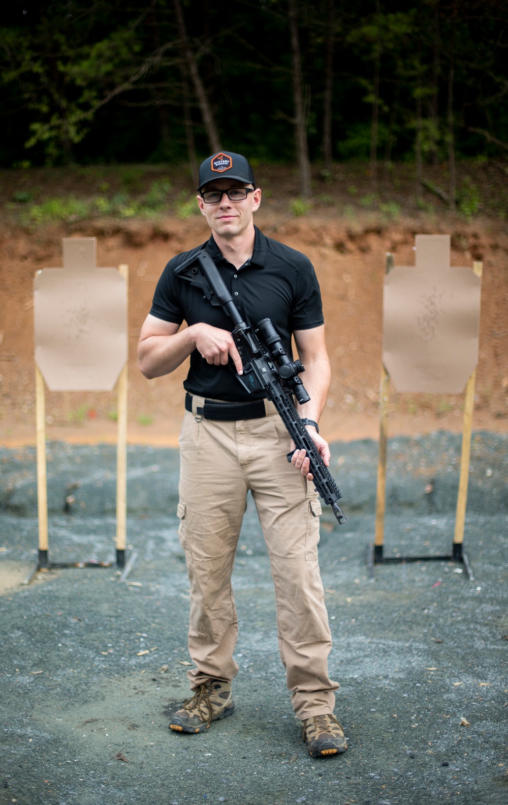 Marine Corps Reserve Action Shooting Team trains with the Marine Corps Action Shooting Team.