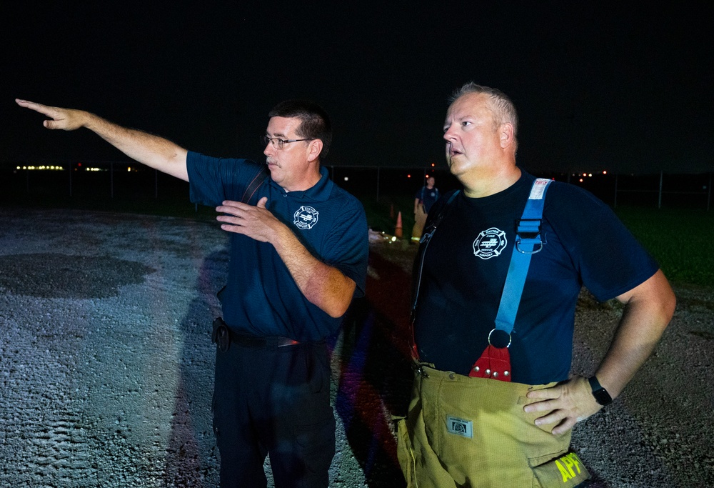 Wright-Patt helps train Dayton Airport firefighters