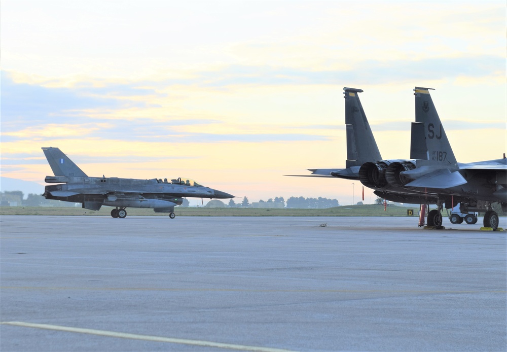 F-15s integrate with Greek partners at Castle Forge