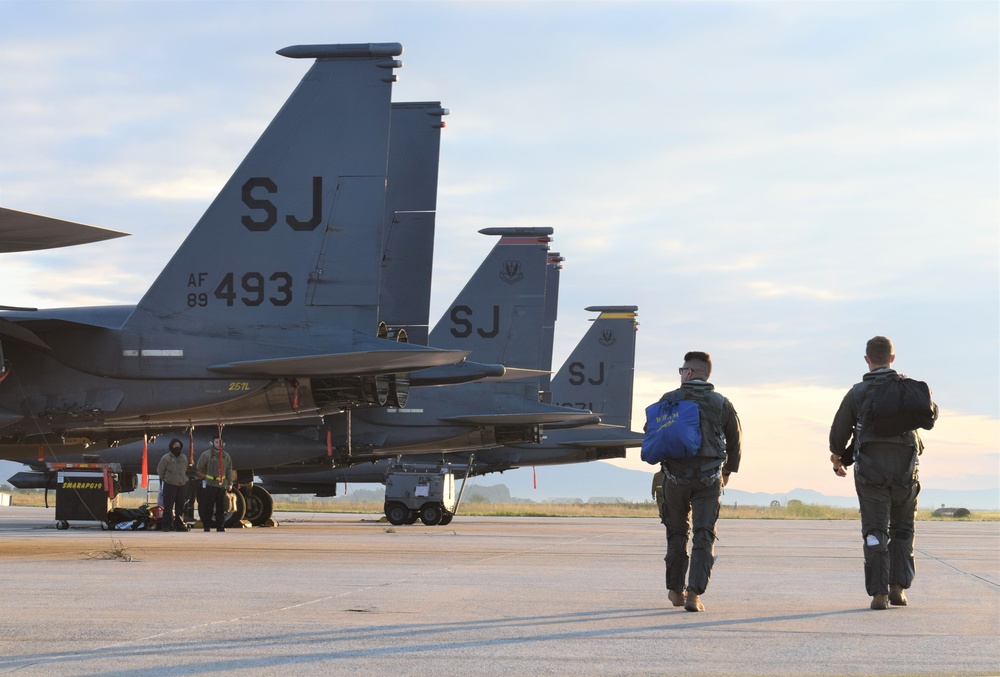 F-15s integrate with Greek partners at Castle Forge